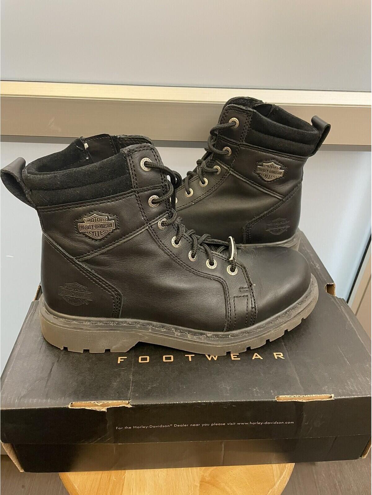 Harley Davidson Thomas Boot Blk Sz 10 New